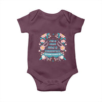 I'm A Mom And A Therapist Baby Onesie Nothing Scares Me