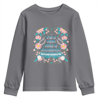 I'm A Mom And A Therapist Youth Sweatshirt Nothing Scares Me