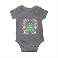 I'm A Mom And A Therapist Nothing Scares Me Baby Onesie