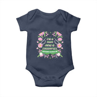 I'm A Mom And A Therapist Nothing Scares Me Baby Onesie