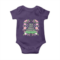 I'm A Mom And A Therapist Nothing Scares Me Baby Onesie