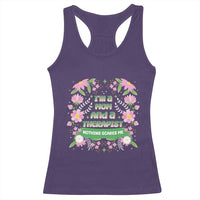 I'm A Mom And A Therapist Nothing Scares Me Racerback Tank Top