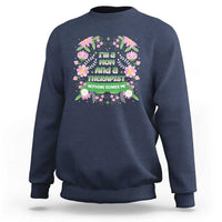 I'm A Mom And A Therapist Nothing Scares Me Sweatshirt