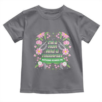 I'm A Mom And A Therapist Nothing Scares Me Toddler T Shirt