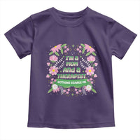 I'm A Mom And A Therapist Nothing Scares Me Toddler T Shirt