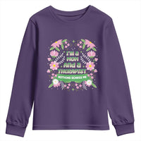 I'm A Mom And A Therapist Nothing Scares Me Youth Sweatshirt