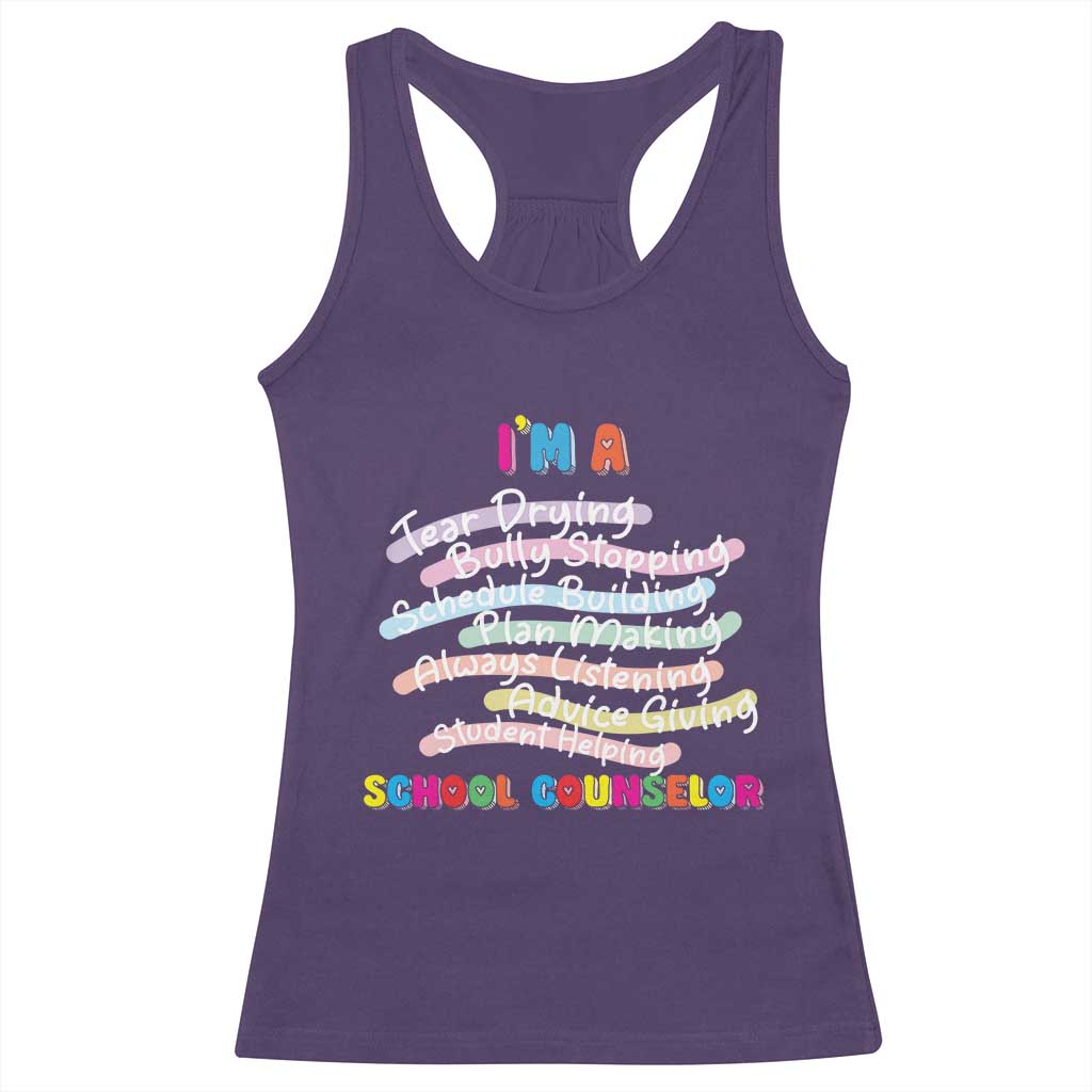I'm A School Counselor Racerback Tank Top School Psychologist