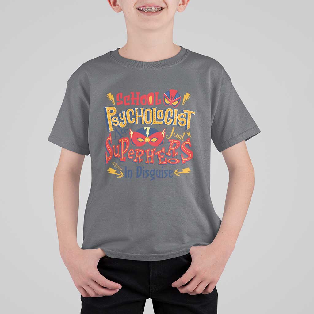 School Psychologist T Shirt For Kid Are Just Superheroes in Disguise