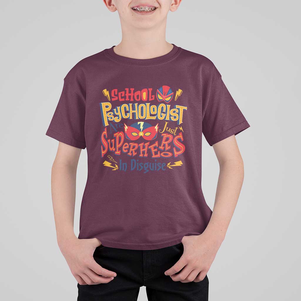 School Psychologist T Shirt For Kid Are Just Superheroes in Disguise
