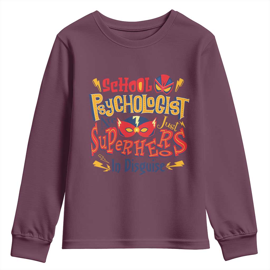 School Psychologist Youth Sweatshirt Are Just Superheroes in Disguise
