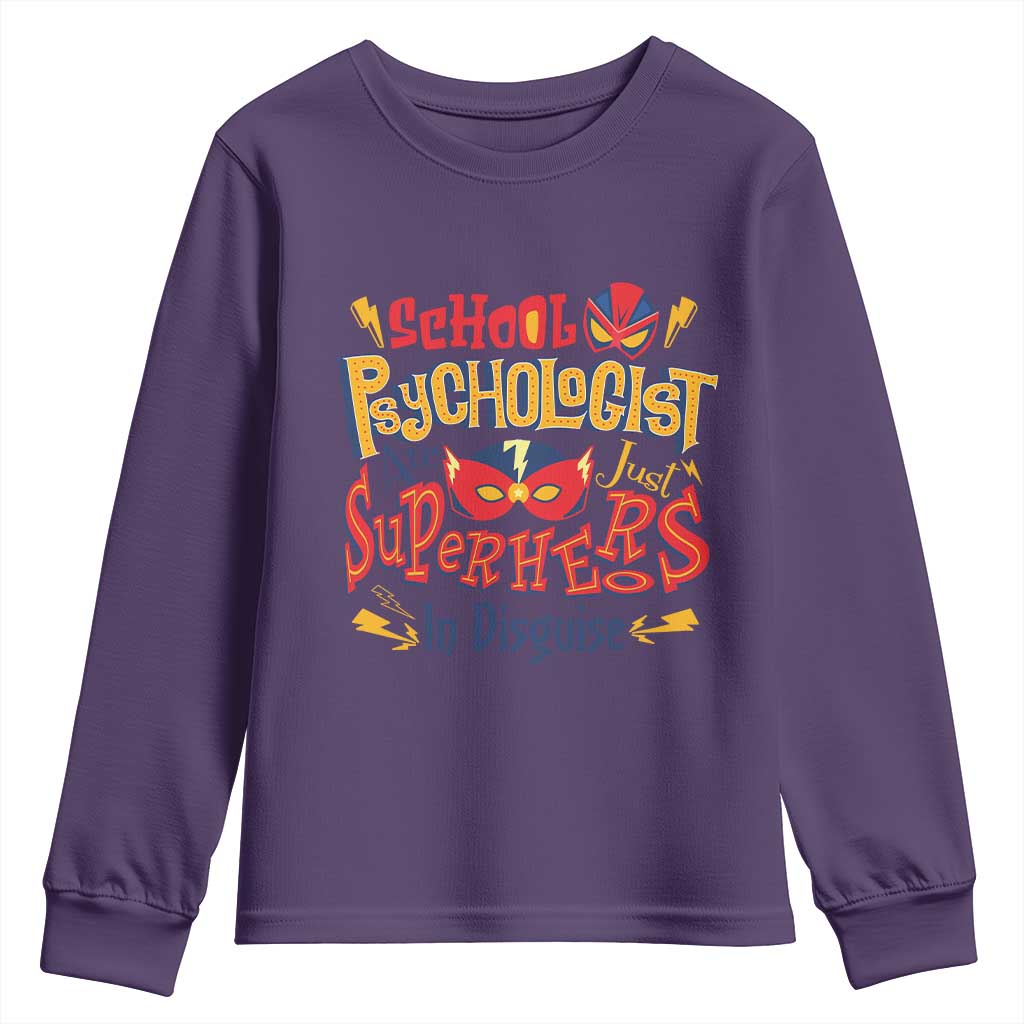 School Psychologist Youth Sweatshirt Are Just Superheroes in Disguise