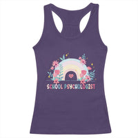 Mental Health School Psychologist Racerback Tank Top