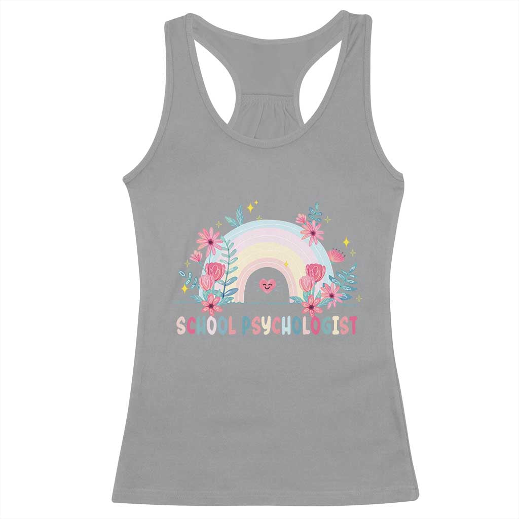Mental Health School Psychologist Racerback Tank Top