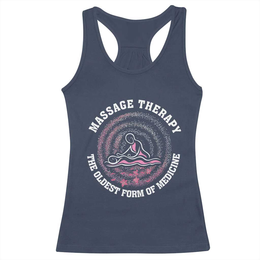 Massage Therapy Racerback Tank Top The Oldest Form Of Medicine