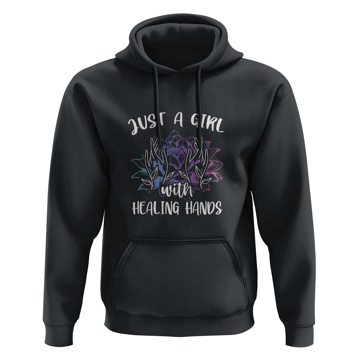 Masseuse Hoodie Just a Girl with Healing Hands Massage Therapy