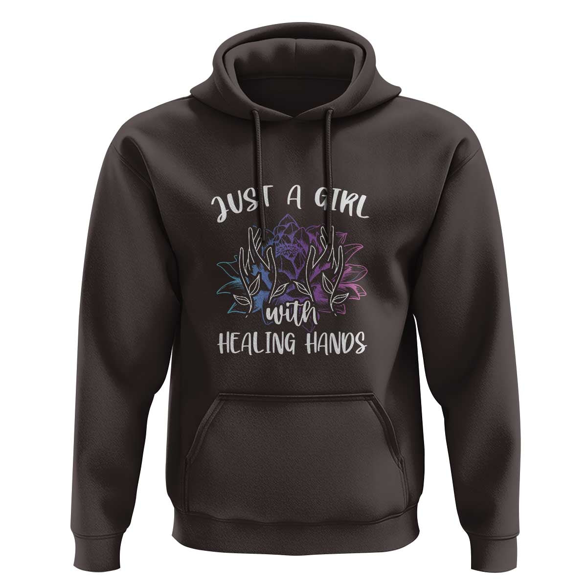 Masseuse Hoodie Just a Girl with Healing Hands Massage Therapy