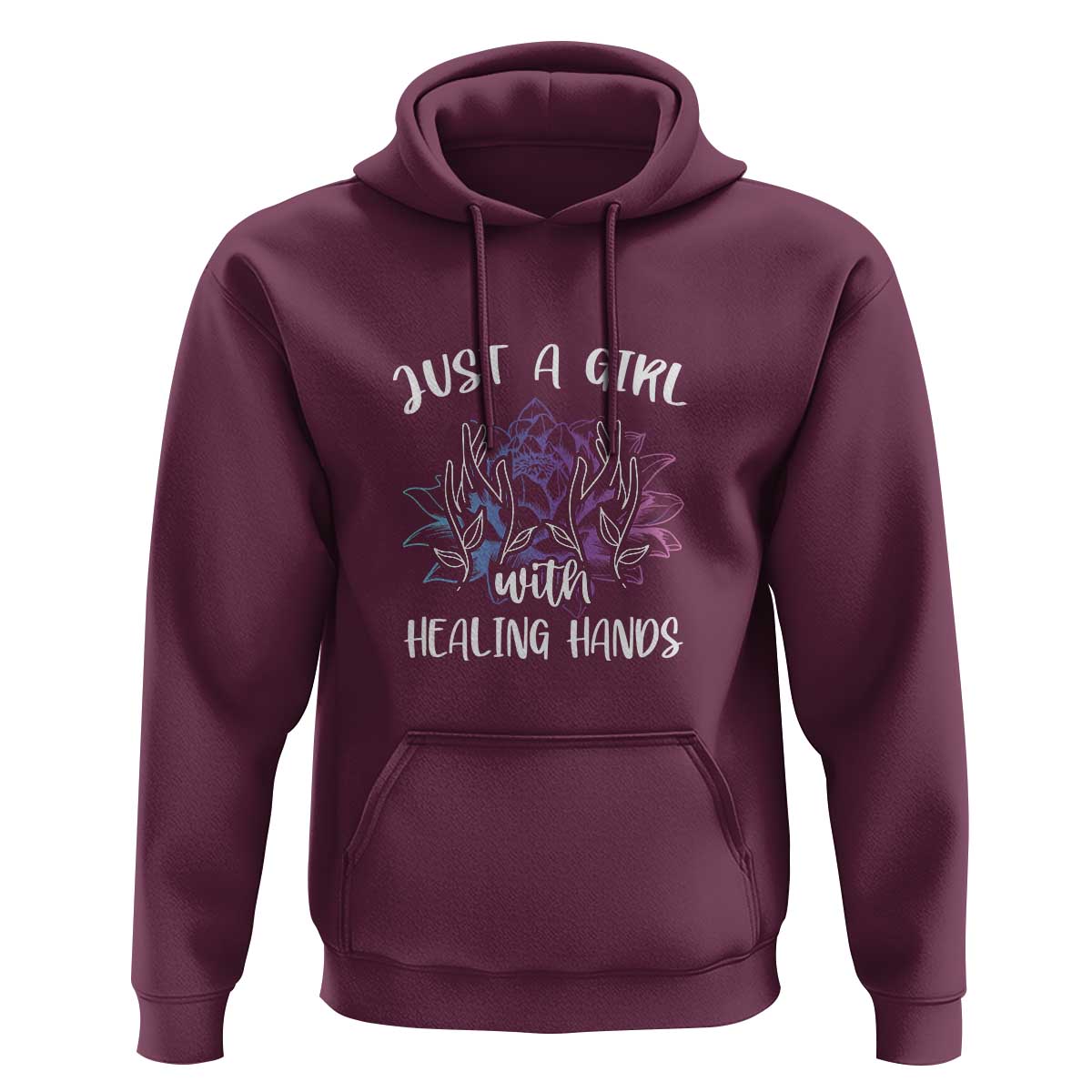 Masseuse Hoodie Just a Girl with Healing Hands Massage Therapy