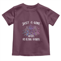 Masseuse Toddler T Shirt Just a Girl with Healing Hands Massage Therapy