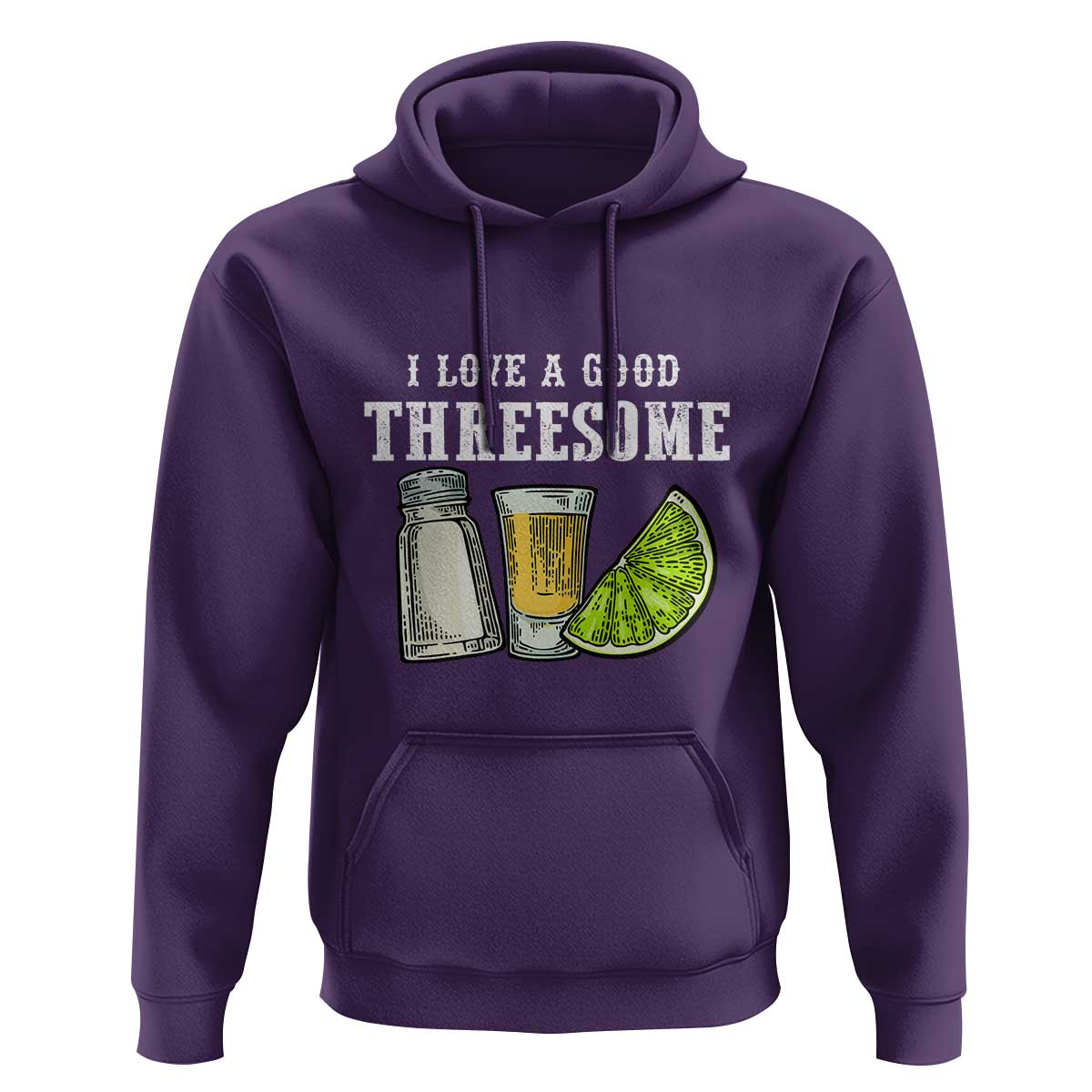 Funny Bartender Hoodie I Love Good Threesom Salt Lime Tequila
