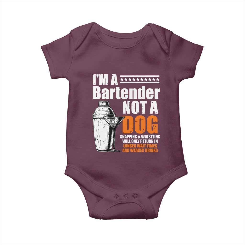 I'm A Bartender Not A Dog Baby Onesie