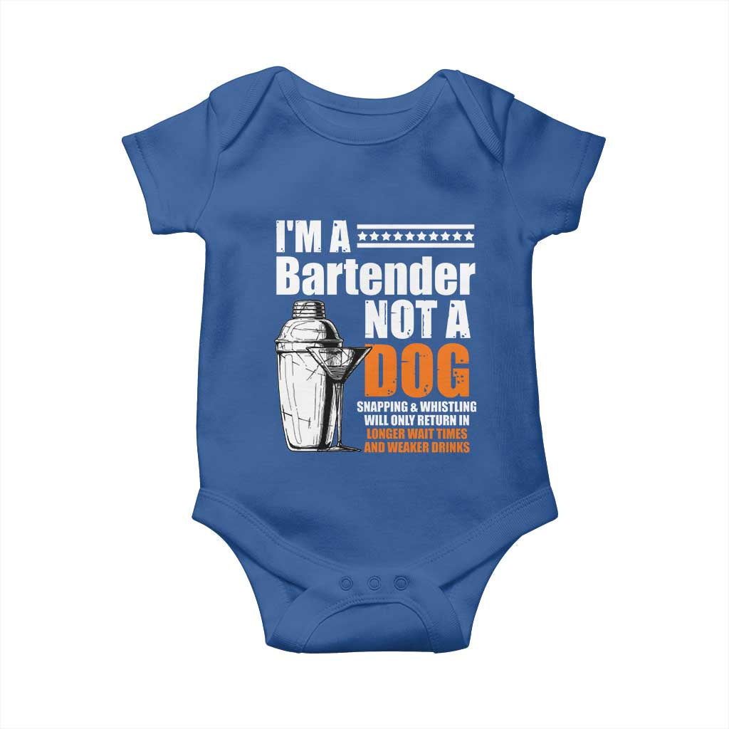 I'm A Bartender Not A Dog Baby Onesie