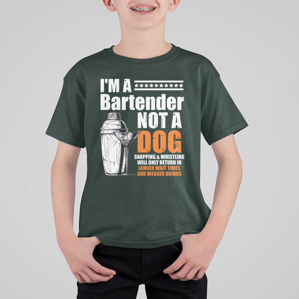 I'm A Bartender Not A Dog T Shirt For Kid