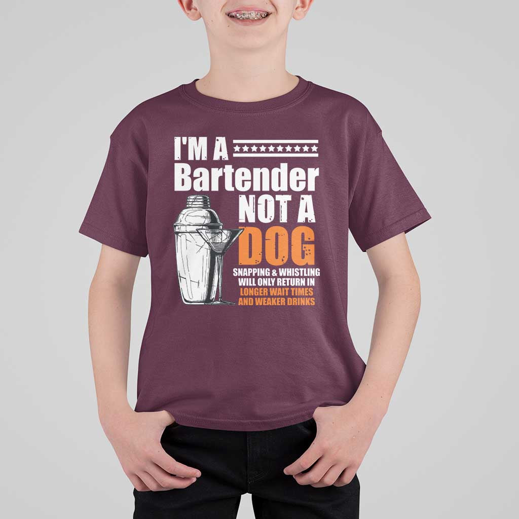 I'm A Bartender Not A Dog T Shirt For Kid