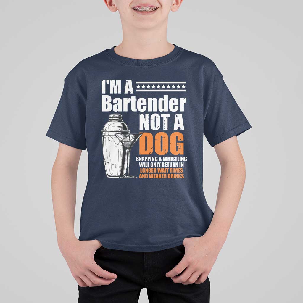 I'm A Bartender Not A Dog T Shirt For Kid