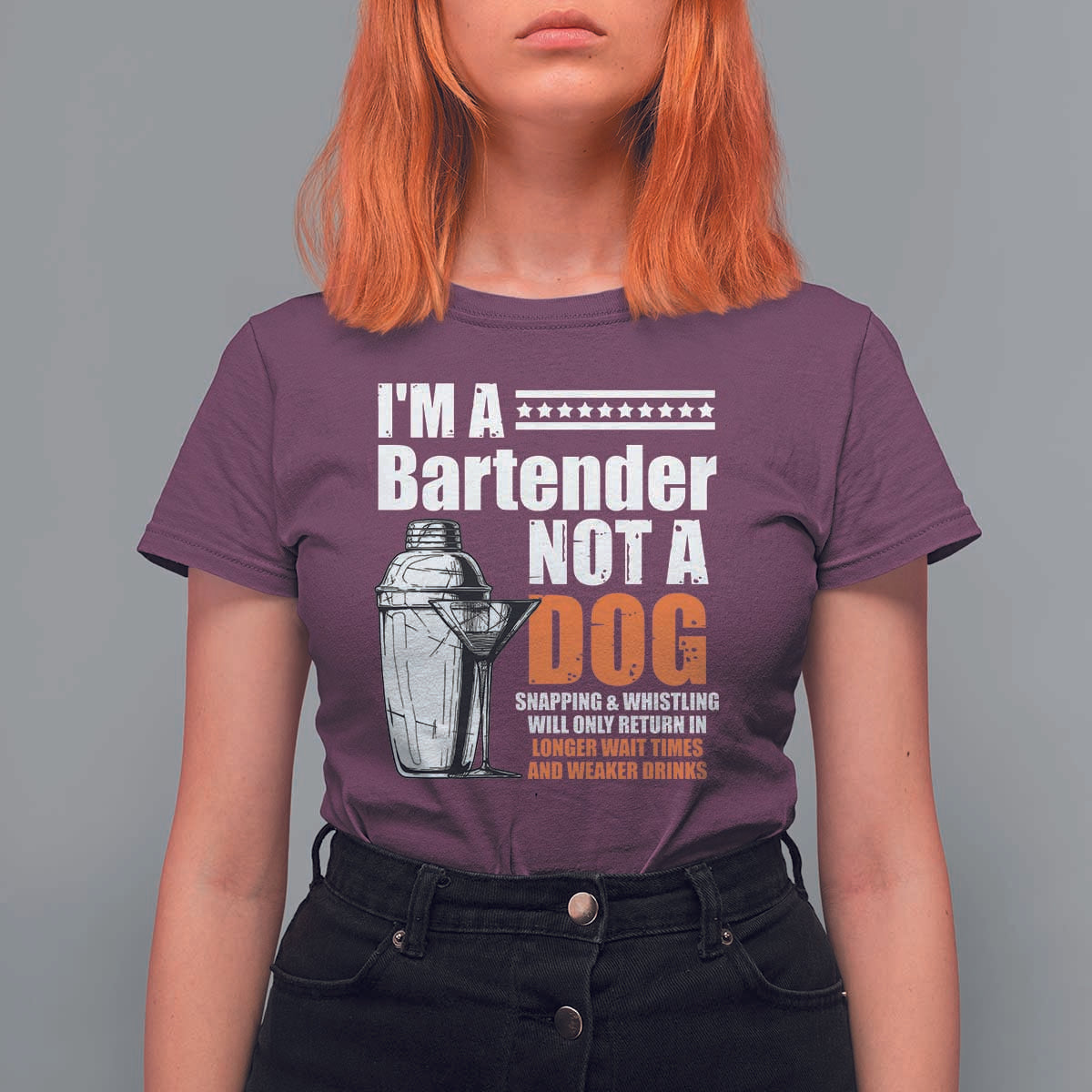 I'm A Bartender Not A Dog T Shirt For Women