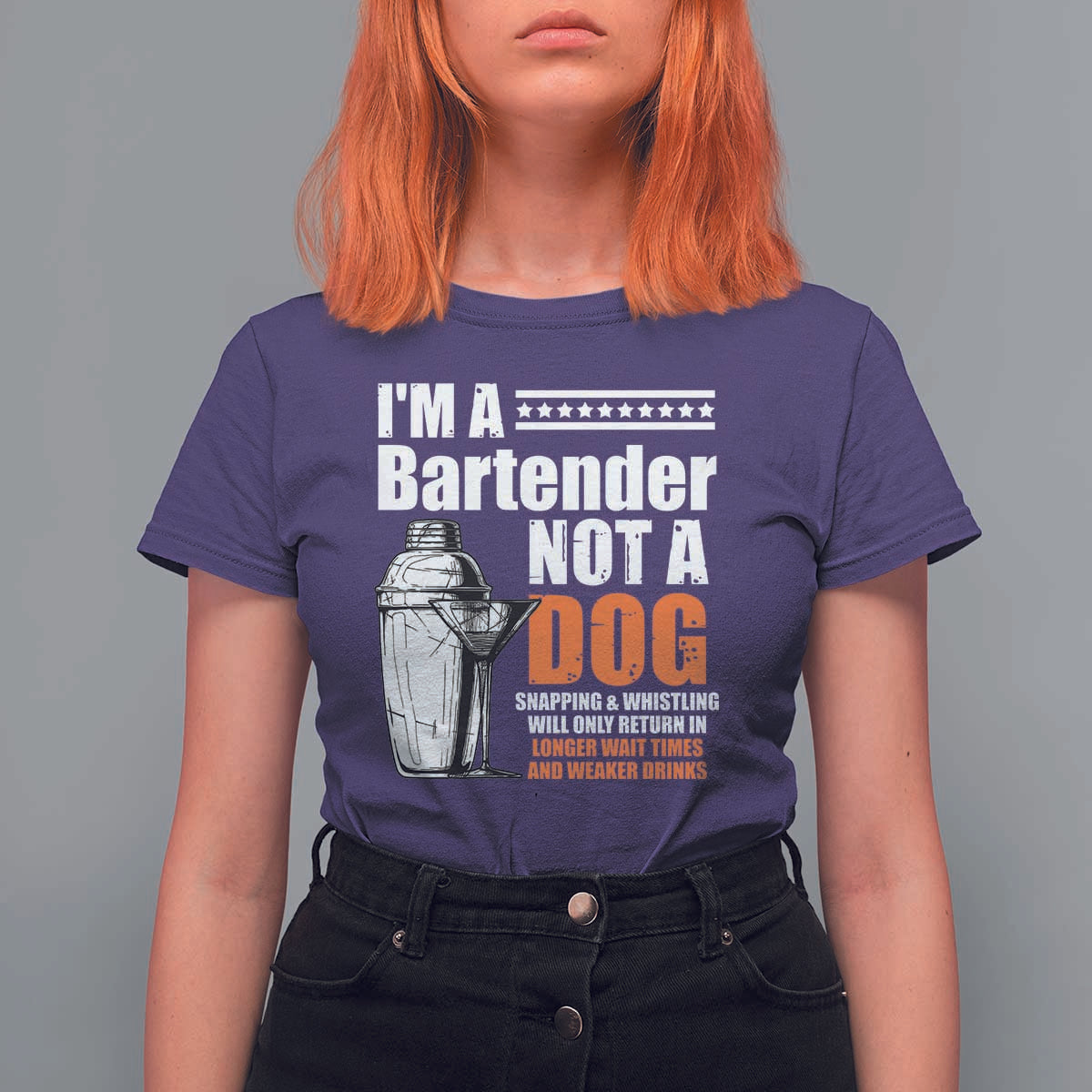 I'm A Bartender Not A Dog T Shirt For Women