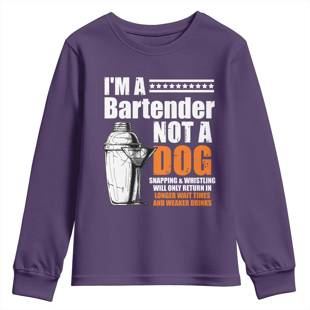 I'm A Bartender Not A Dog Youth Sweatshirt