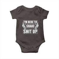 Funny Bartender Baby Onesie I'm Here To Shake Shit Up