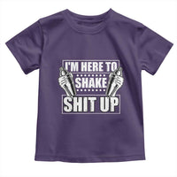 Funny Bartender Toddler T Shirt I'm Here To Shake Shit Up