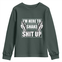 Funny Bartender Youth Sweatshirt I'm Here To Shake Shit Up