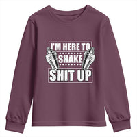 Funny Bartender Youth Sweatshirt I'm Here To Shake Shit Up