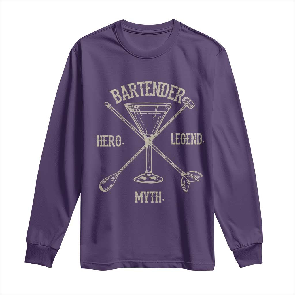 Bartender Hero Myth Legend Long Sleeve Shirt