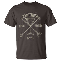 Bartender Hero Myth Legend T Shirt