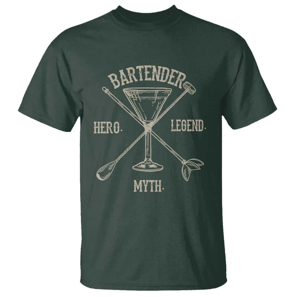 Bartender Hero Myth Legend T Shirt