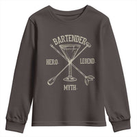 Bartender Hero Myth Legend Youth Sweatshirt
