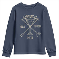 Bartender Hero Myth Legend Youth Sweatshirt