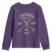 Bartender Hero Myth Legend Youth Sweatshirt