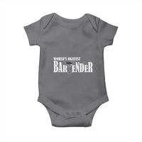 World's Okayest Bartender Baby Onesie