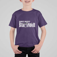 World's Okayest Bartender T Shirt For Kid