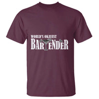 World's Okayest Bartender T Shirt