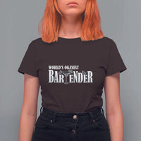 World's Okayest Bartender T Shirt For Women