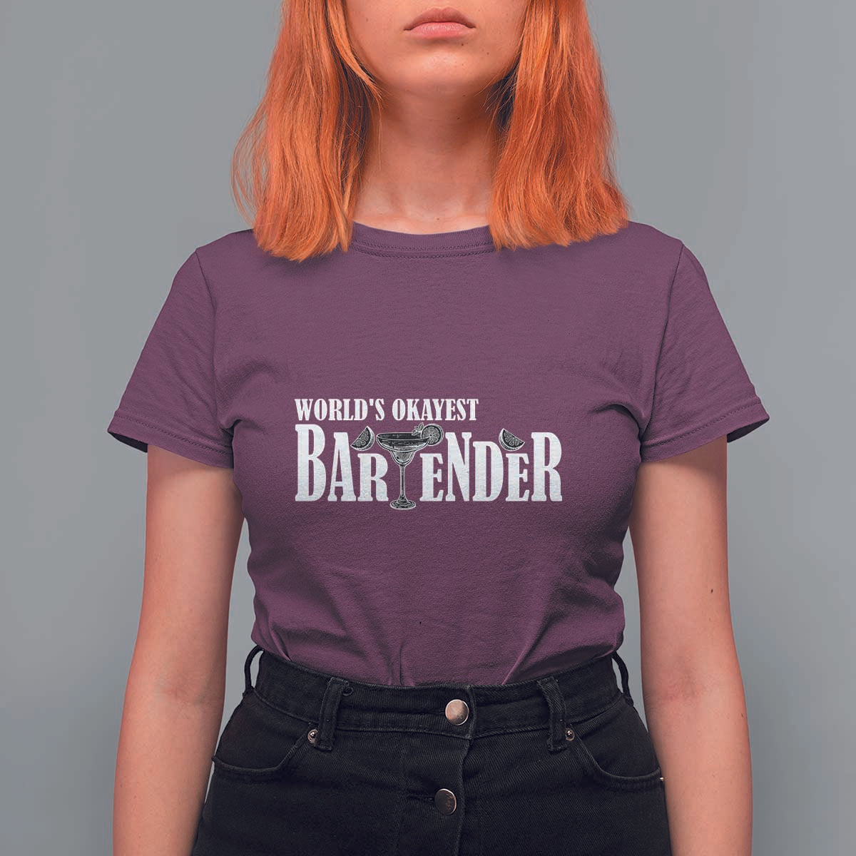 World's Okayest Bartender T Shirt For Women