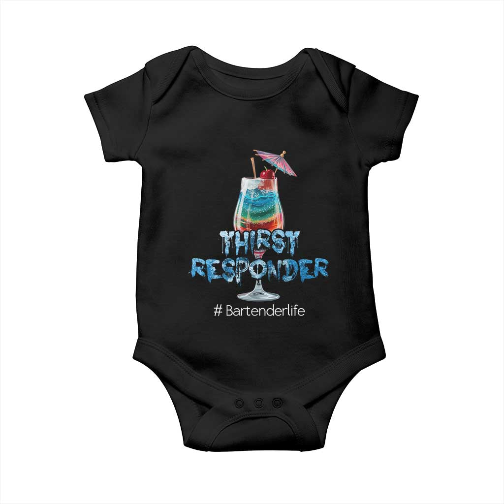 Funny Bartender Baby Onesie Thirst Responder Mixologists