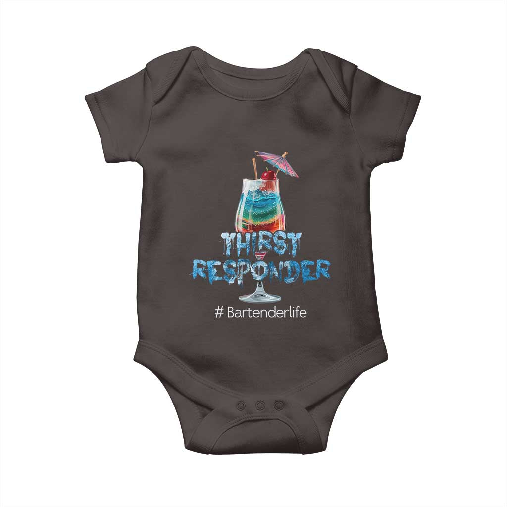 Funny Bartender Baby Onesie Thirst Responder Mixologists