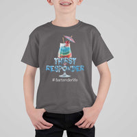 Funny Bartender T Shirt For Kid Thirst Responder Mixologists