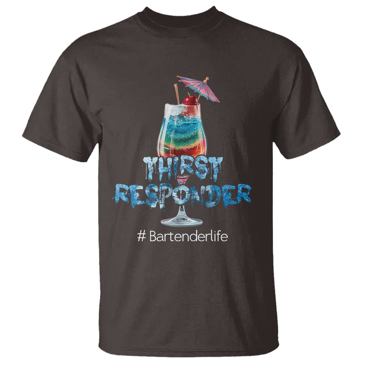 Funny Bartender T Shirt Thirst Responder Mixologists